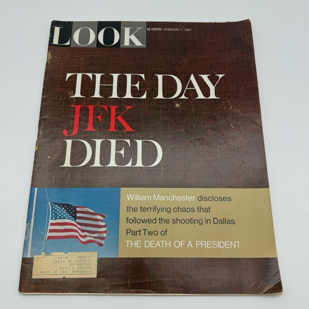 LOOK Magazine 1967 The Day JFK Died Vintage